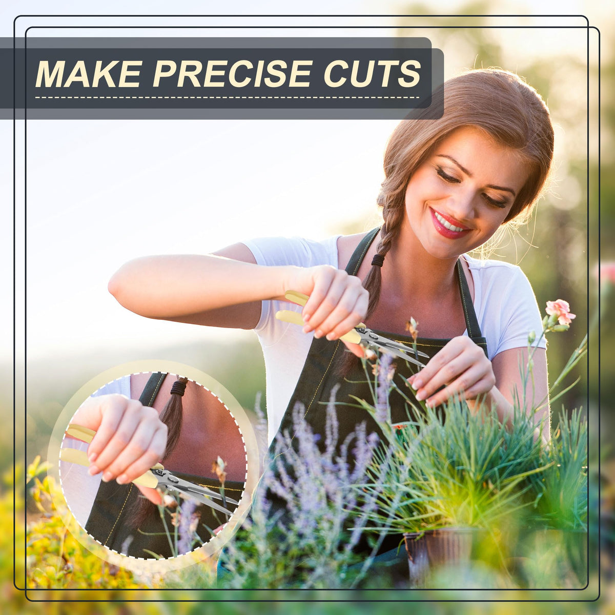 Chumia multi-use plant scissors cut stems and roots for garden care