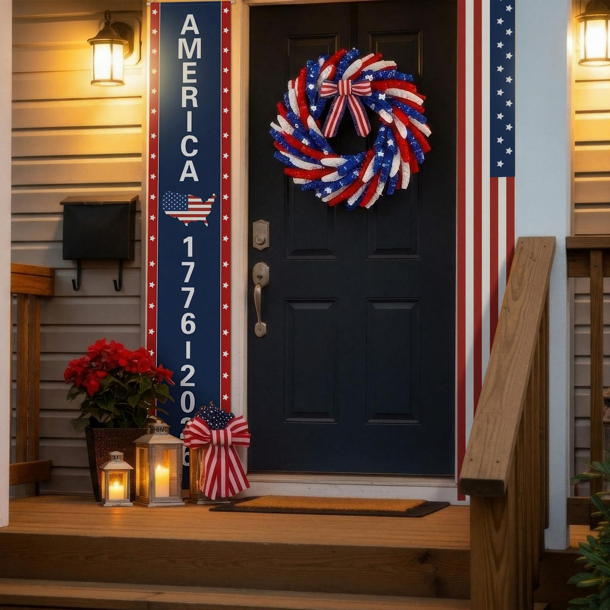 Chumia outdoor independence day decor ready for garden, balcony, or porch display.
