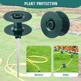 Chumia durable roller that eases hose pulling and prevents tangling