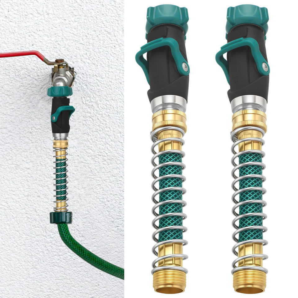 Chunful 2-pack 1-Way Hose Connection with two valves for easy watering setups.