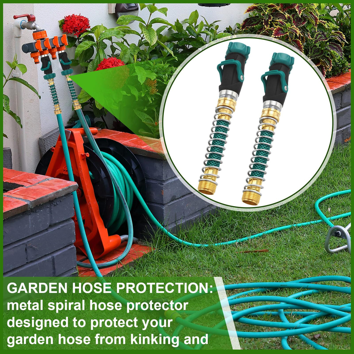 Chunful 57-inch hose extension prevents kinks and keeps hoses straight.