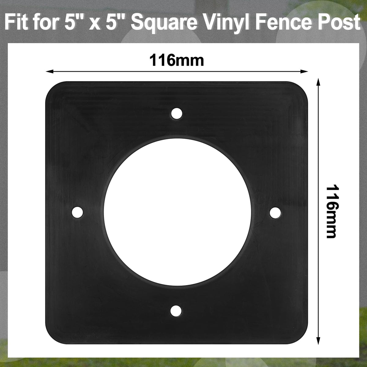 Chunful 5x5 vinyl fence post tie offers robust support for upright rails