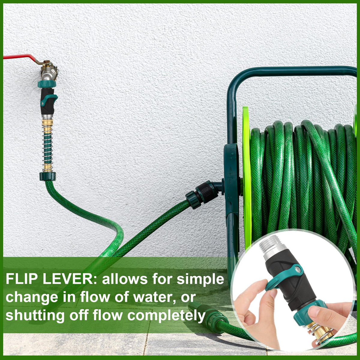 Chunful anti-kink design supports smooth water flow.