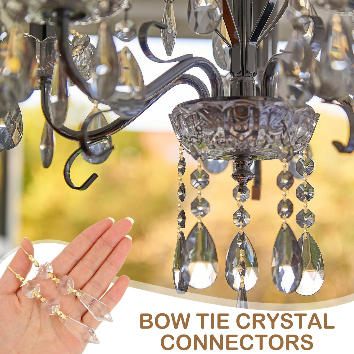 Chunful bendable chandelier connector gold lets you shape fittings to fit.