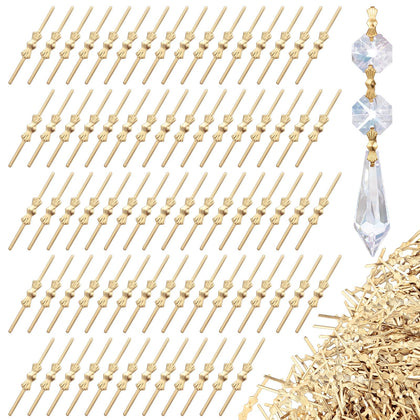 Chunful bow tie crystal connector gold secures chandelier crystals with ease.