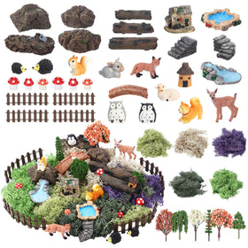 Chunful fairy garden bridge for DIY terrariums and whimsical dollhouse scenes.