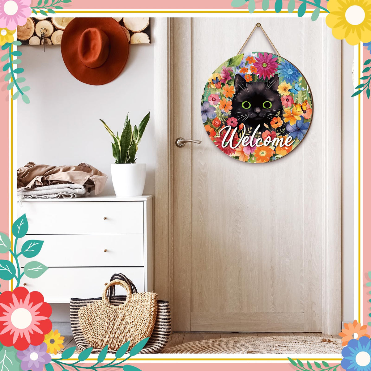 Chunful rustic wooden sign is durable outdoor decor for spring.
