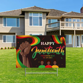 Chunful Juneteenth front yard decor boosts curb appeal