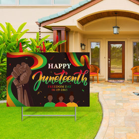 Chunful Juneteenth party decorations create a festive entrance