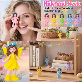 Chunful detailed-face fairies with hair ornaments for room décor