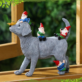 Chunful resin garden statue features UV finish for long-lasting color.