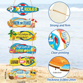 Chunful swim-ring pool sign brightens fence lines for summer vibes
