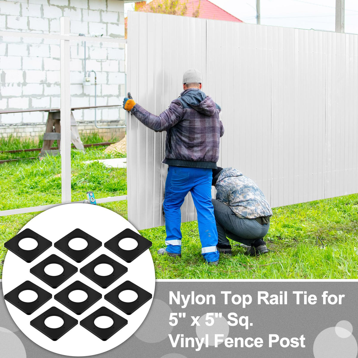 Chunful UV-resistant nylon tie withstands outdoor exposure for long-lasting fencing