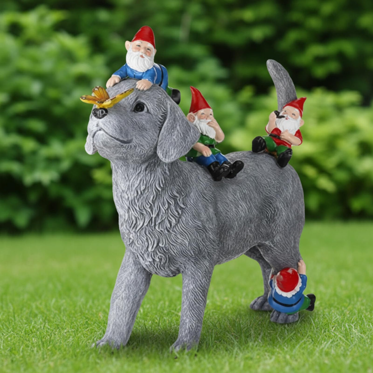 Chunful yard ornament offers a compact size for planters and borders.