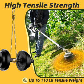Chway 080 DWO1DT802 abrasion-resistant material graphic suggests longer line life.