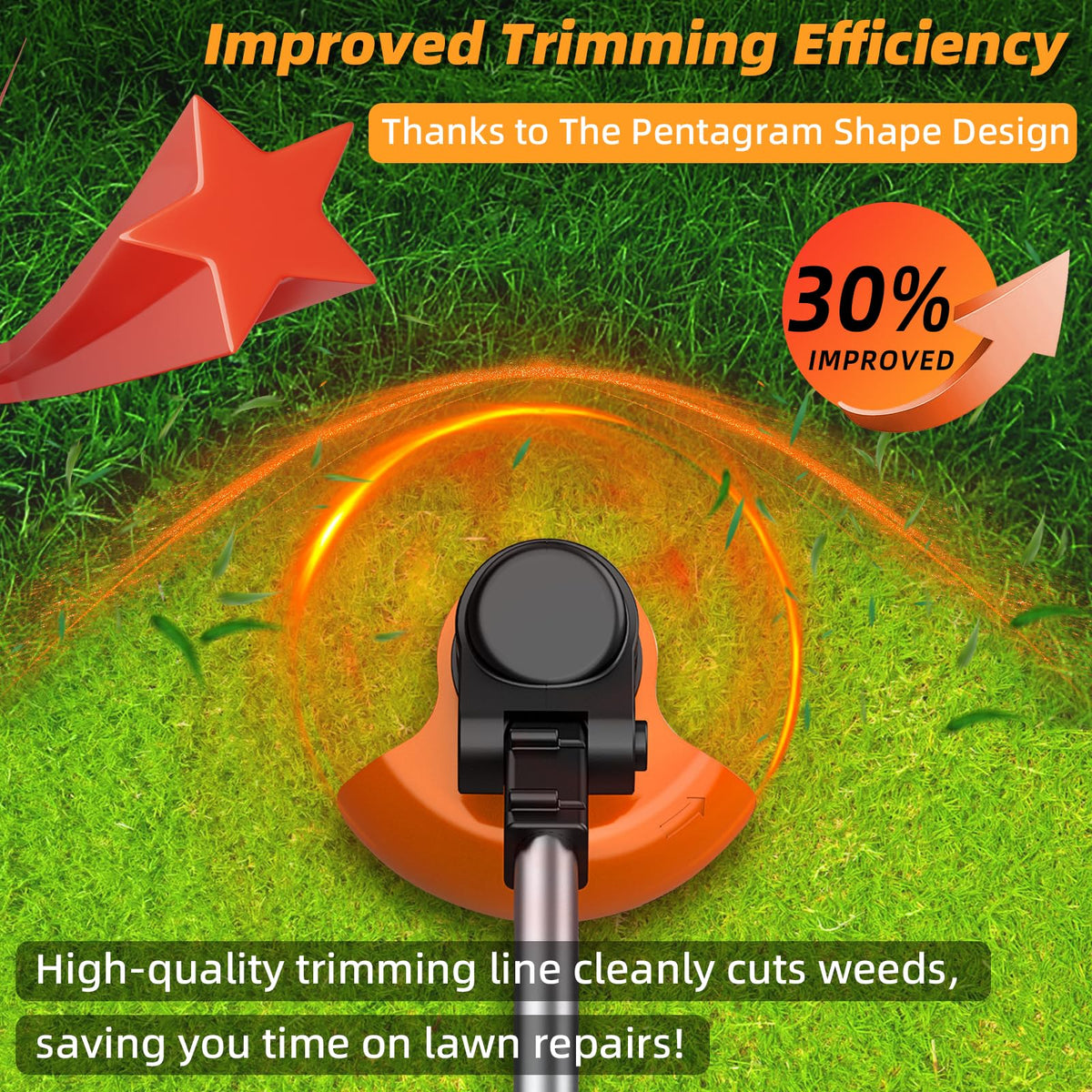 Chway 105 durable weed eater string withstands rocky terrain during demanding jobs.