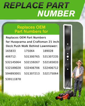 Chway 331737B blade on a 21 inch deck improves airflow for efficient mulching