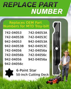 Chway 6-point star center hole blade enabling secure mounting.