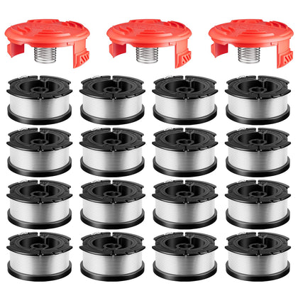 Chway AF-100 spool assembly showing replacement spools for easy yard upkeep