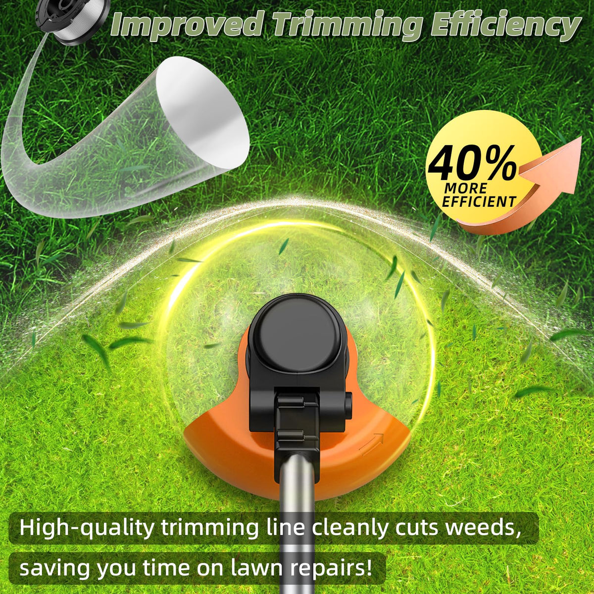 Chway AF-100 spool 110lb tensile strength boosts performance in fast trimming
