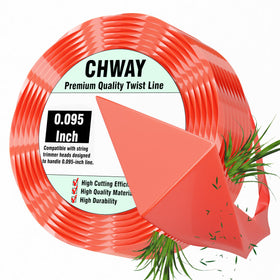 Chway AL2420P 0.095-inch triangle twisted line for EGO 56V trimmers improves cutting efficiency