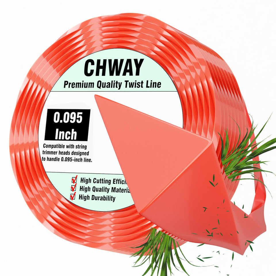 Chway AL2420P 0.095-inch triangle twisted line for EGO 56V trimmers improves cutting efficiency