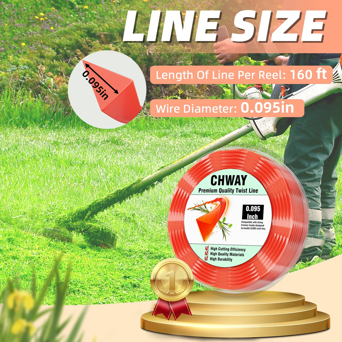 Chway AL2420P high-speed cutting performance on dense growth