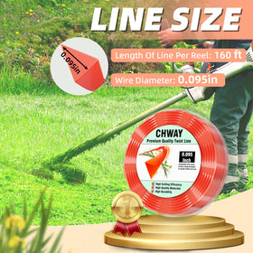 Chway AL2420P high-speed cutting performance on dense growth