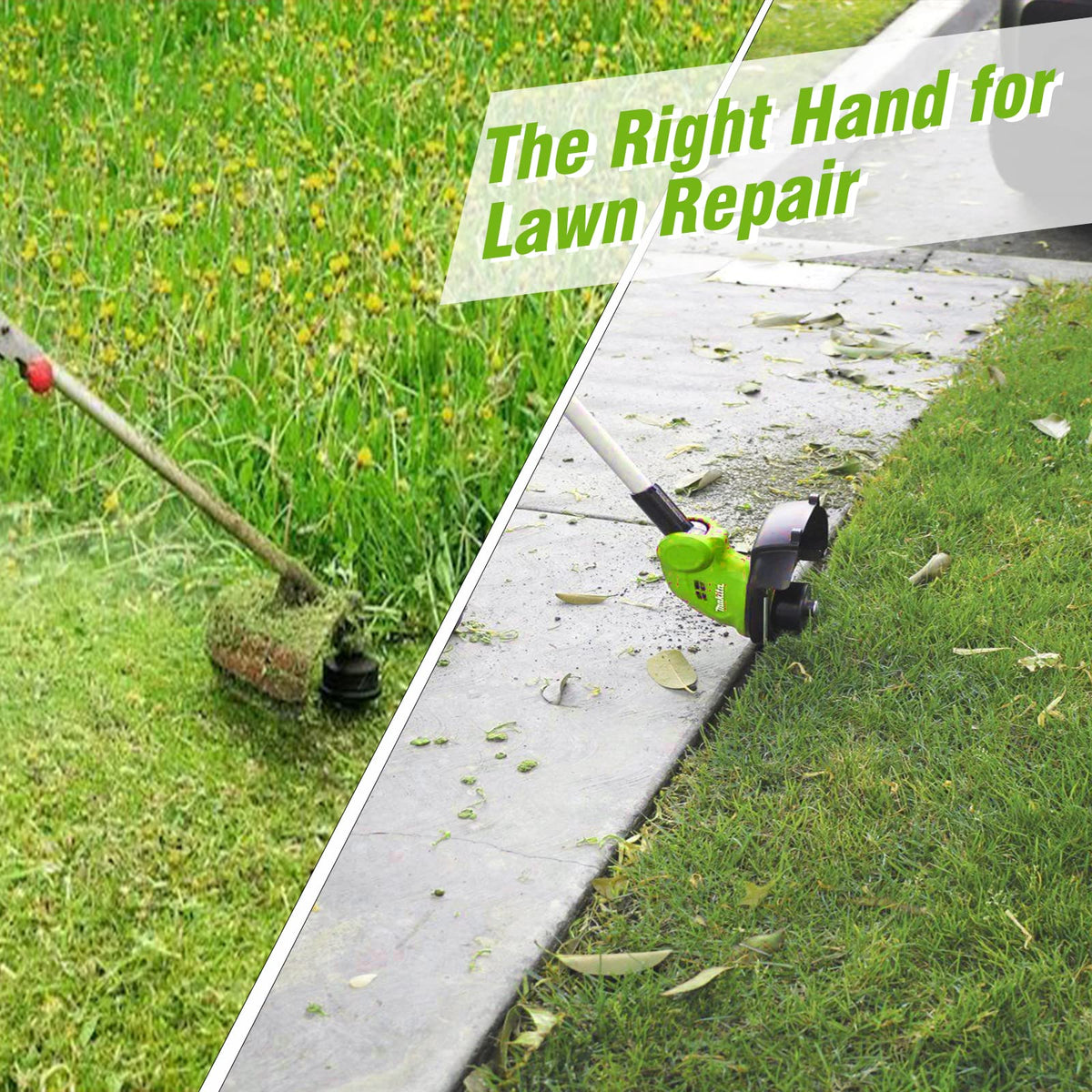 Chway lawn trimming in action for neat, efficient edges.