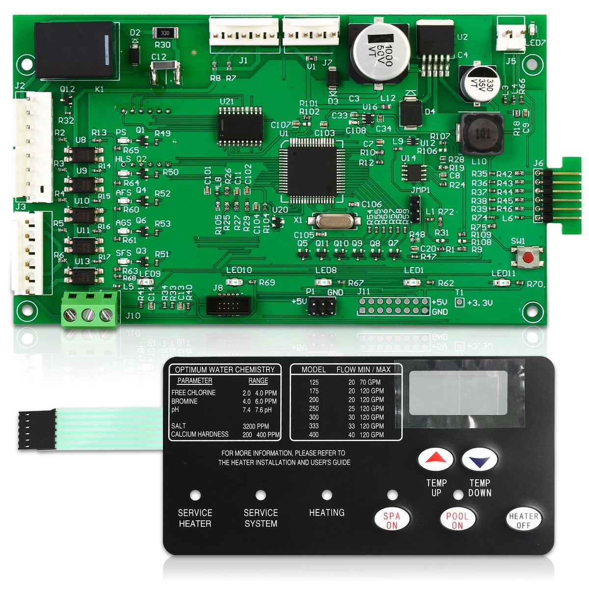 CHYKUANG 42002-0007S control board close-up for durable pool heater performance