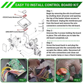 CHYKUANG board replacement view highlighting waterproof coating for moisture resistance