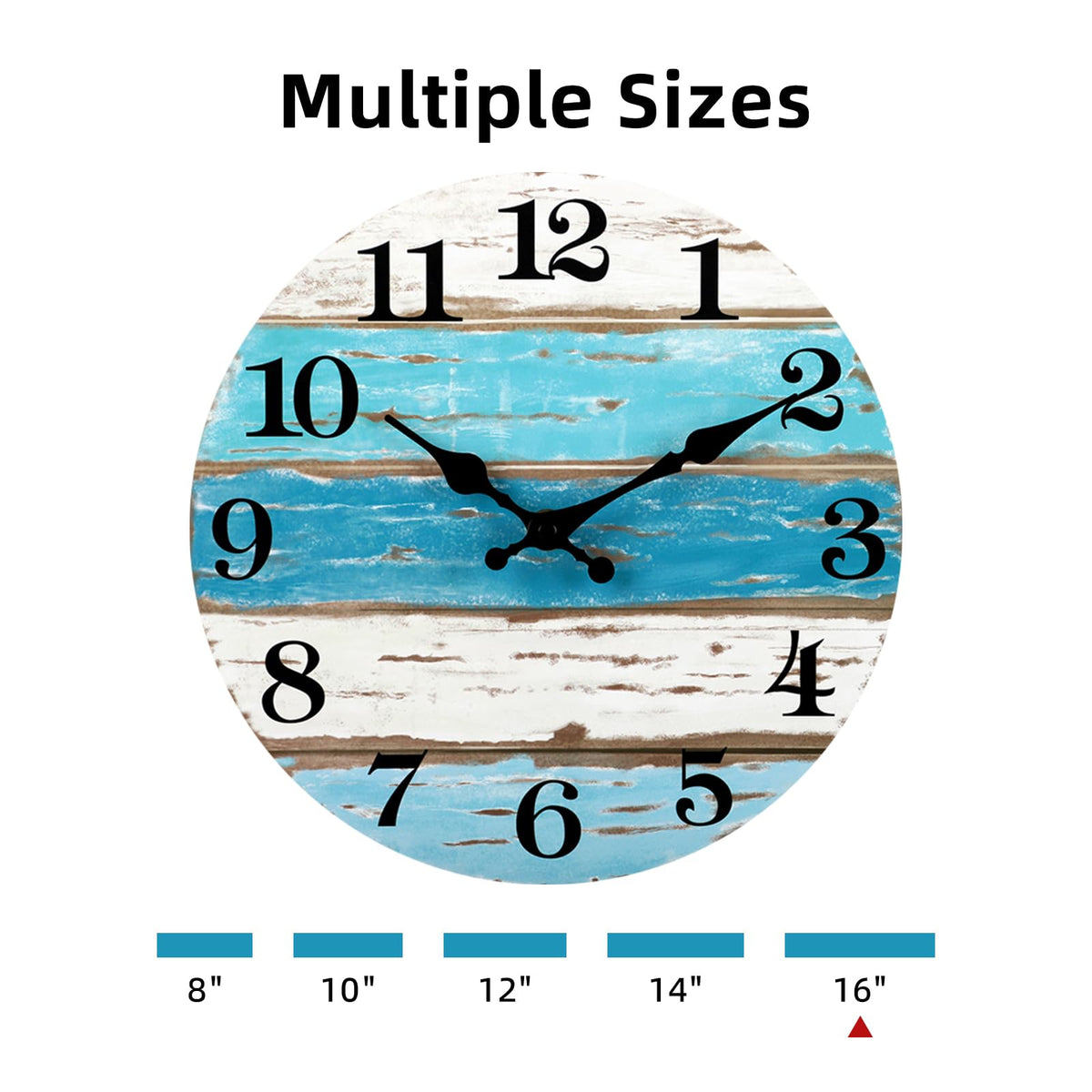 CHYLIN coastal blue clock adds seaside charm for patios