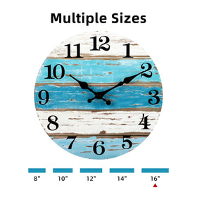 CHYLIN coastal blue clock adds seaside charm for patios