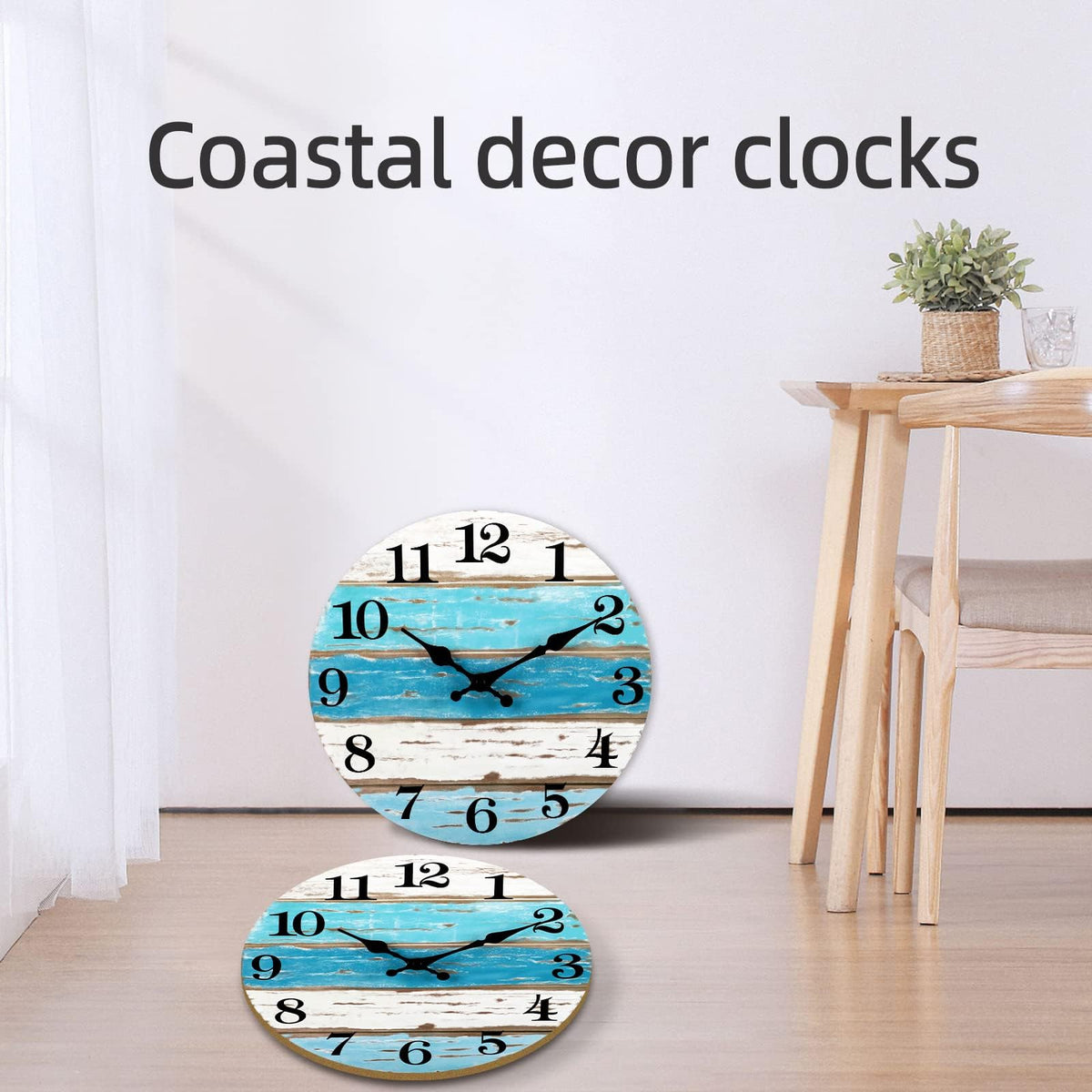 CHYLIN large 16-inch clock with easy mounting hooks