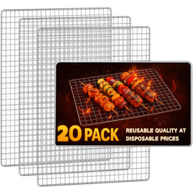 ciAmore grill topper 11.8x15.7 inch rack for spacious family grilling