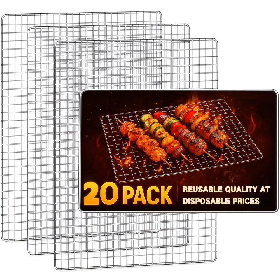 ciAmore grill topper 11.8x15.7 inch rack for spacious family grilling