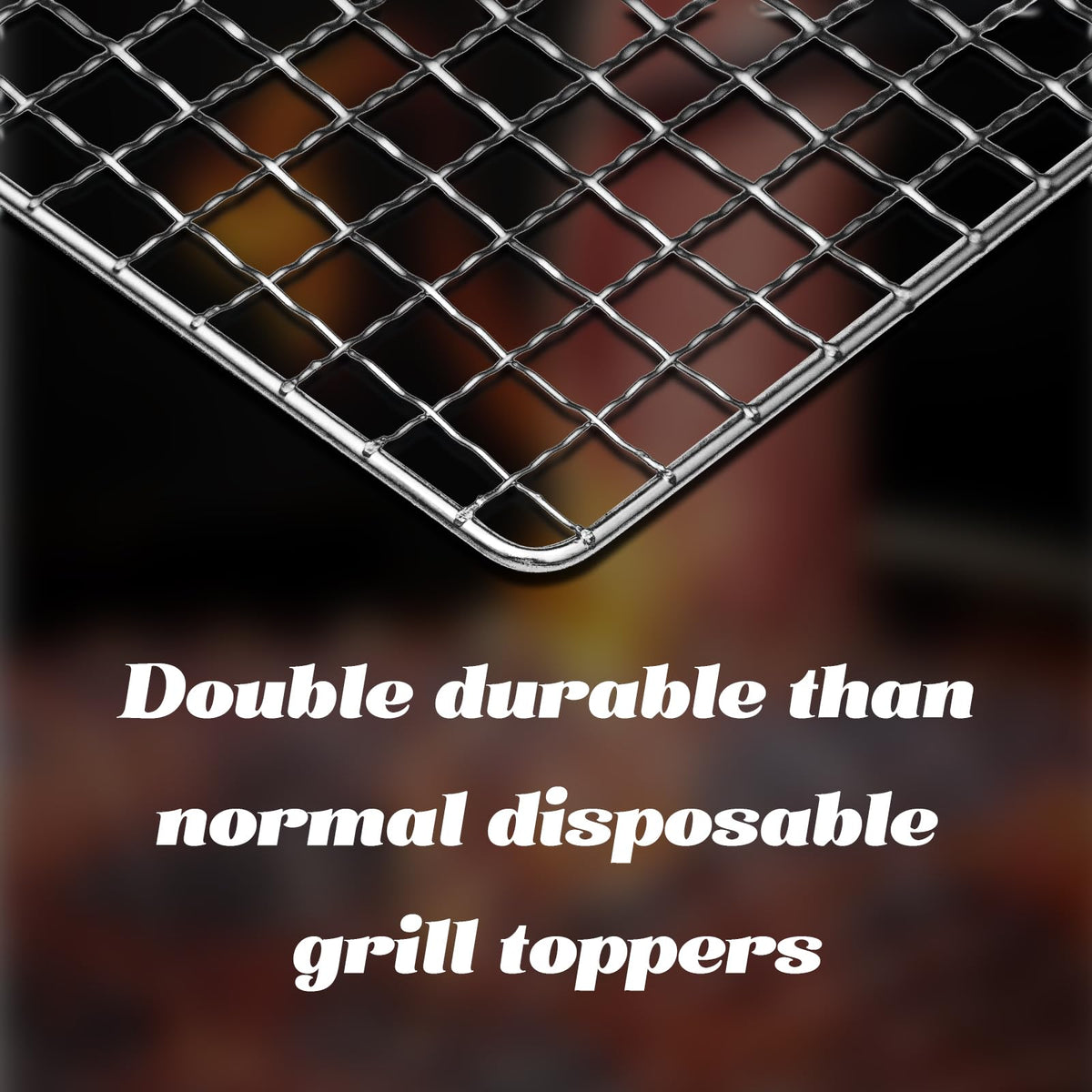 ciAmore grill net corrosion and heat resistant for consistent grilling and secure food placement