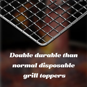 ciAmore grill net corrosion and heat resistant for consistent grilling and secure food placement