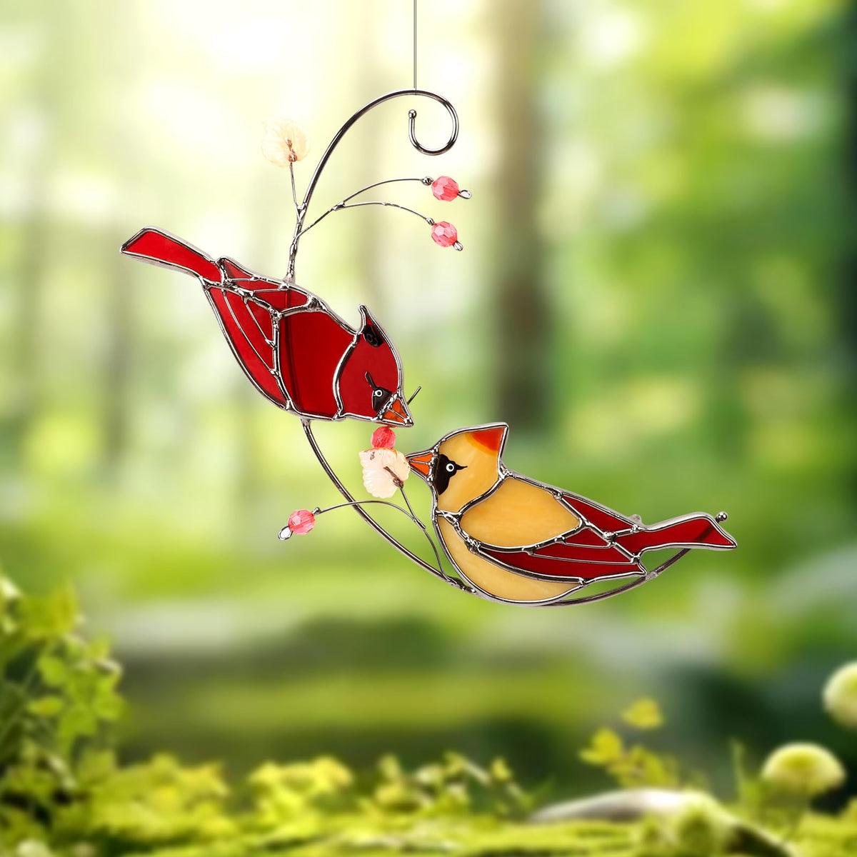 Ciarain Cardinal suncatcher ideal gift for cardinal lovers