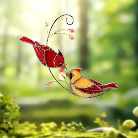 Ciarain Cardinal suncatcher ideal gift for cardinal lovers