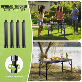 Ciavca lightweight foldable table ideal for camping picnics and BBQ setups