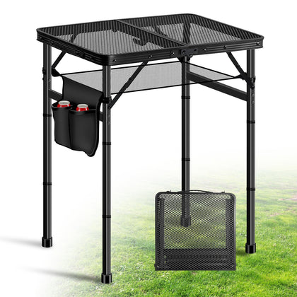Ciavca Upgraded Folding Grill Table with aluminum frame for durable outdoor use