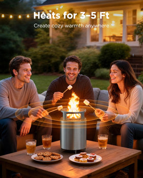 Ciays tabletop firepit 7inch ready for cozy camping or patio use