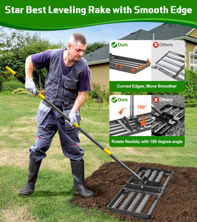 Ciciany adjustable ergonomic handle improves comfort during long leveling sessions.