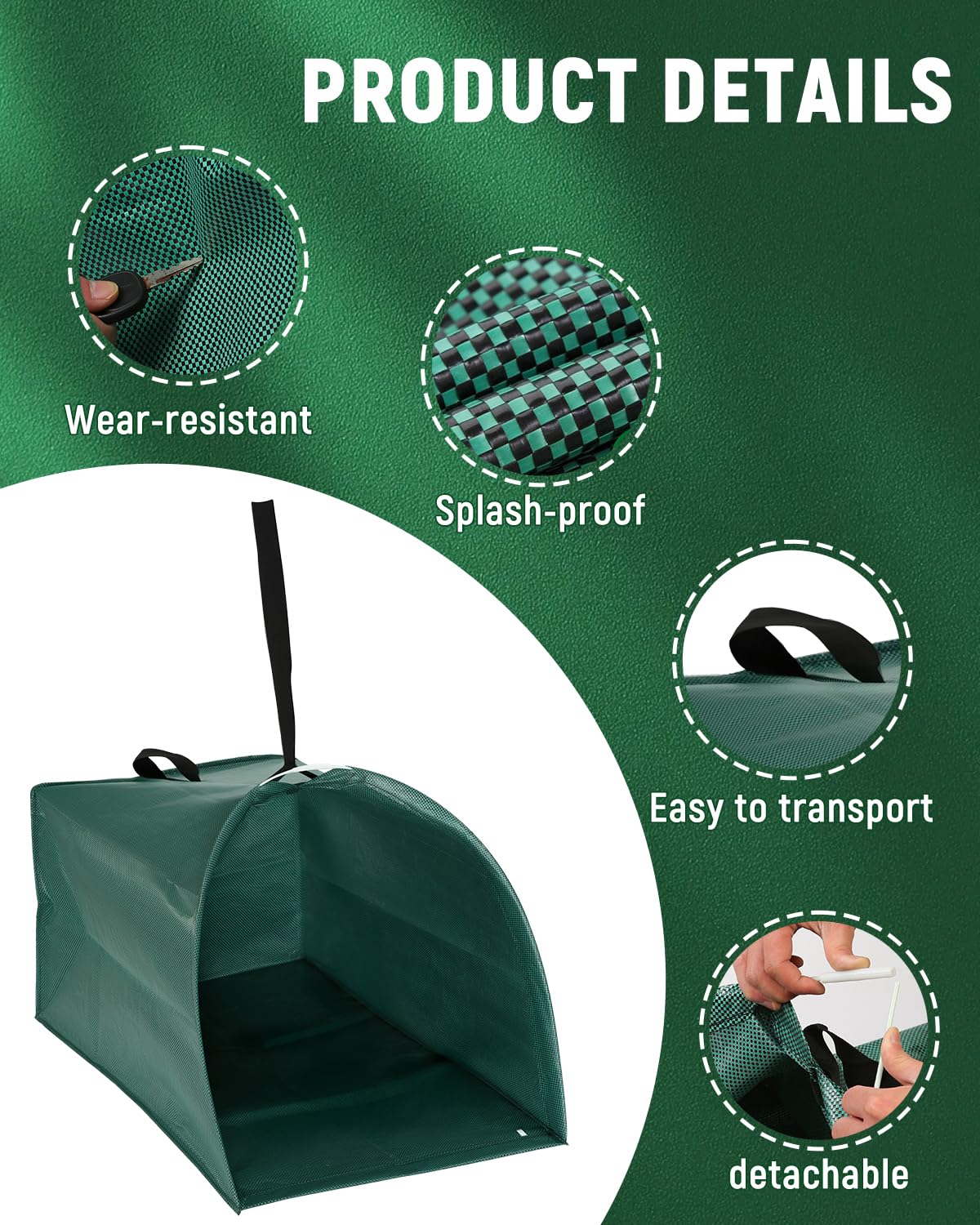 CICIYOO collapsible yard bags folded flat for compact storage