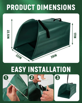CICIYOO durable splash-resistant bags resist tears during yard cleanup