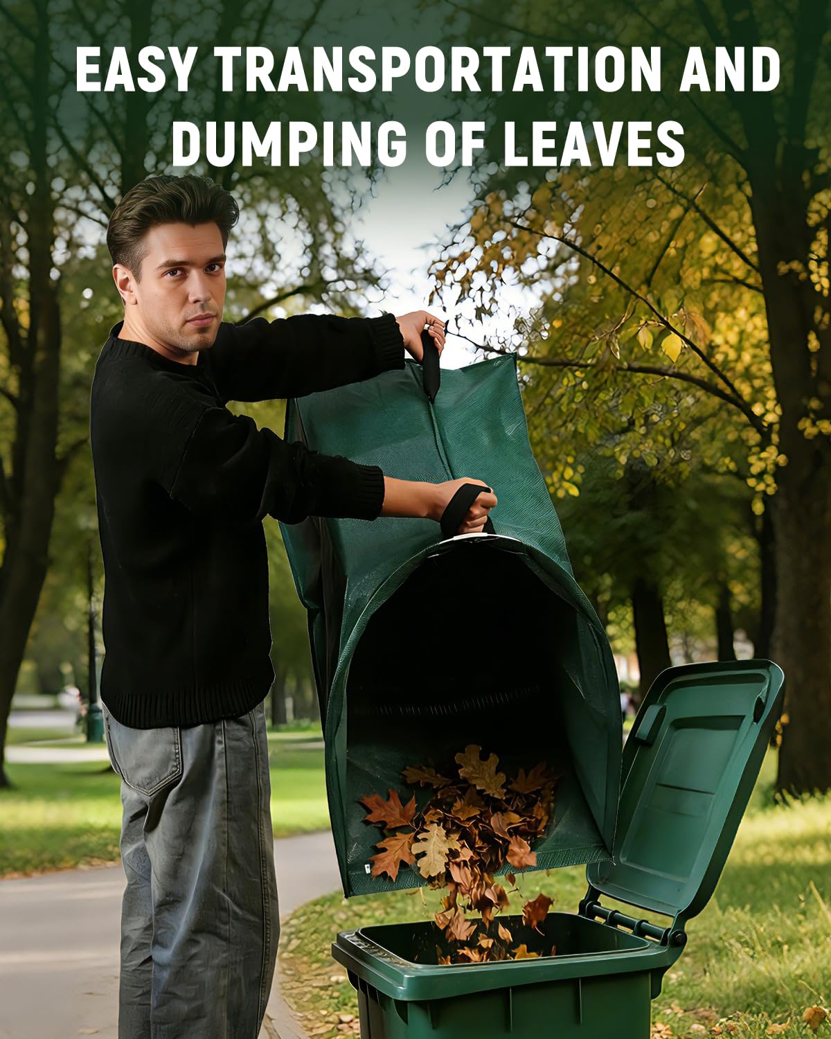 CICIYOO yard debris bags handle leaves, grass, and clippings