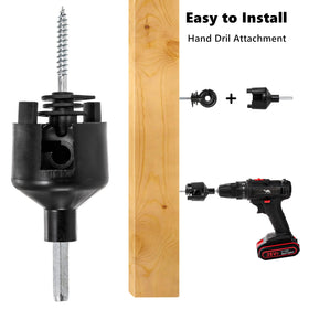 Cididu notched design insulator securely holds wires with minimal wear