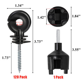 Cididu screw-in insulator for wood post demonstrates secure mounting