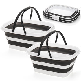 Cididu two-pack collapsible sink set shown expanded for outdoor washing tasks